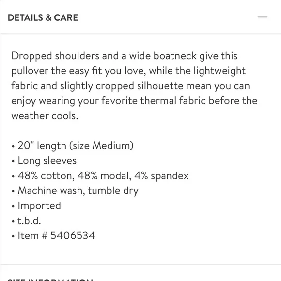 Splendid Waffle Thermal Pullover XS - Picture 5 of 7